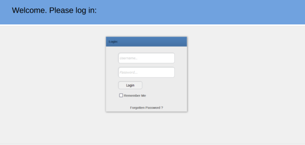 audit software login screen